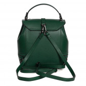 Rucsac dama din piele naturala DiAmanti Enna Verde Inchis